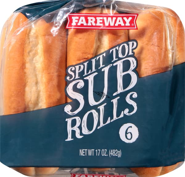 Fareway White Sub Rolls