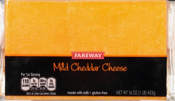 Fareway Chunk Cheese Mild Cheddar