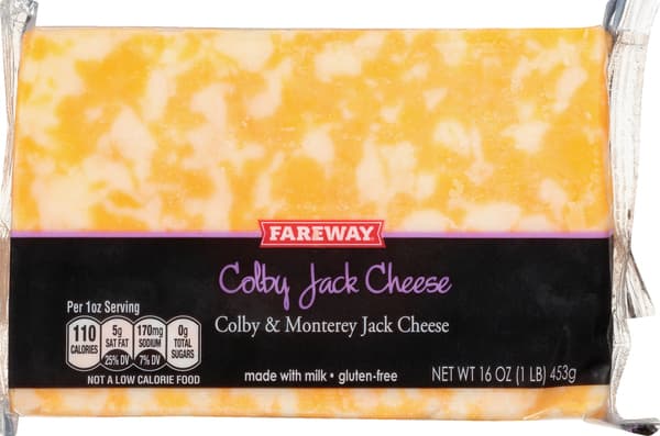Fareway Chunk Cheese Colby Jack