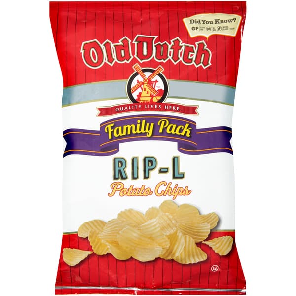 Old Dutch Family Pack Rip-L Potato Chips