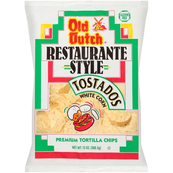Old Dutch Restaurante Style Tostados White Corn Tortilla Chips