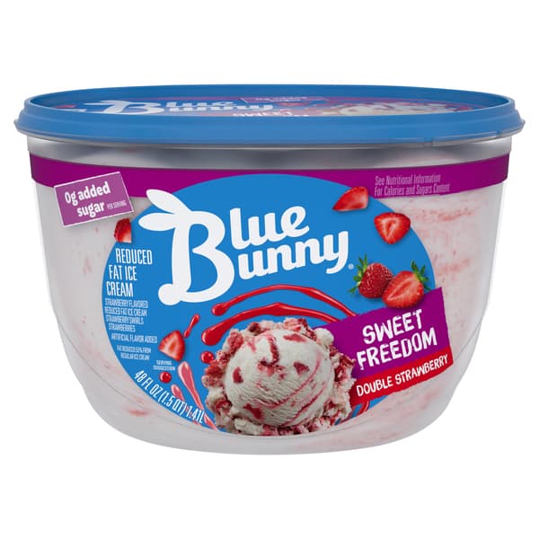 Blue Bunny Sweet Freedom Double Strawberry