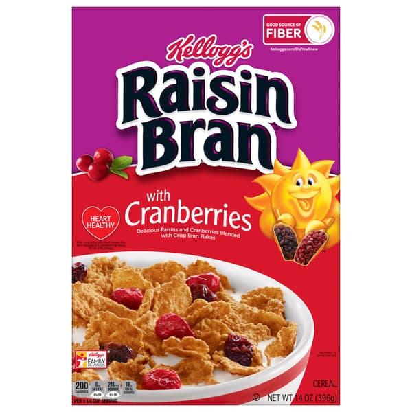 Kellogg'S Raisin Bran With Cranberries