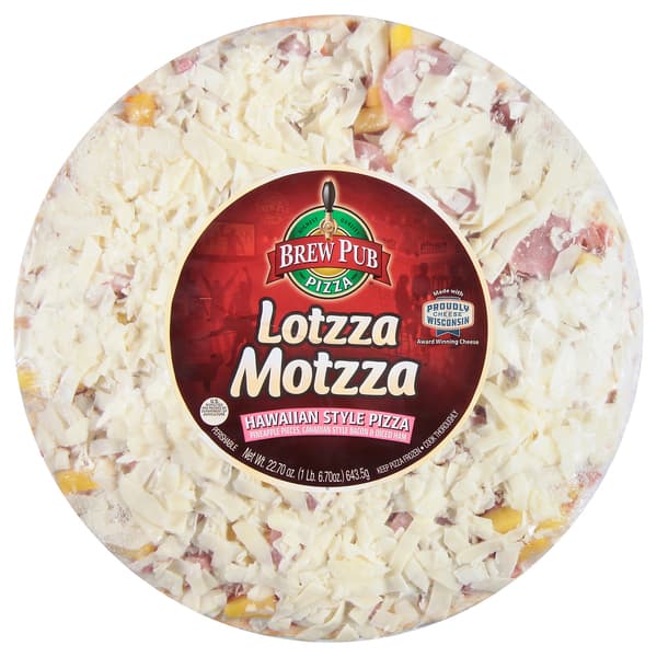 Brew Pub Lotzza Motzza Hawaiian Pizza