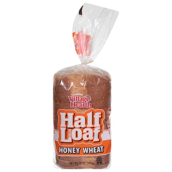 Village Hearth Half Loaf Honey Wheat Bread