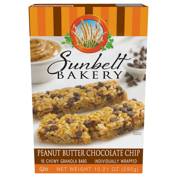 Sunbelt Bakery Peanut Butter Chocolate Chip Chewy Granola Bars