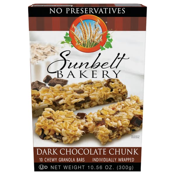Sunbelt Bakery Dark Chocolate Chunk Chewy Granola Bars