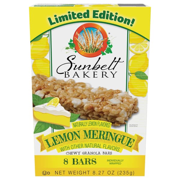 Sunbelt Bakery Limited Edition Lemon Meringue Chewy Granola Bars