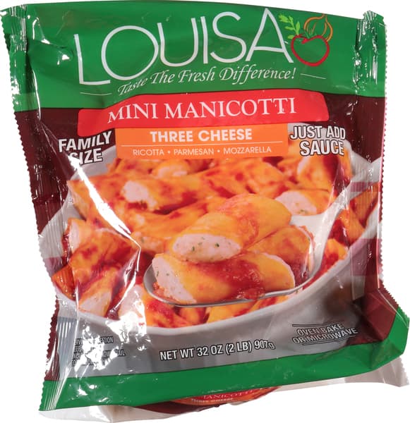 Louisa Mini Manicotti Three Cheese