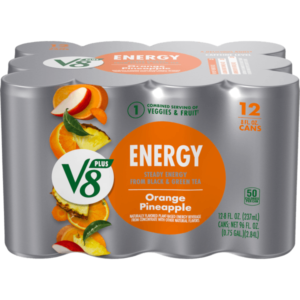 V8 V-Fusion + Energy Orange Pineapple