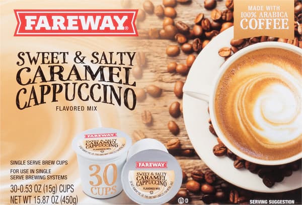Fareway Sweet & Salty Caramel Cappuccino Single Serve Brew
