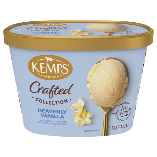 Kemps Simply Crafted Premium Ice Cream Heavenly Vanilla