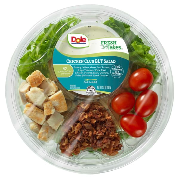 Dole Fresh Takes Chicken Club Blt Salad