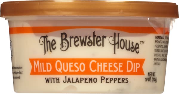 The Brewster House Mild Queso Cheese Dip With Jalapeno Peppers