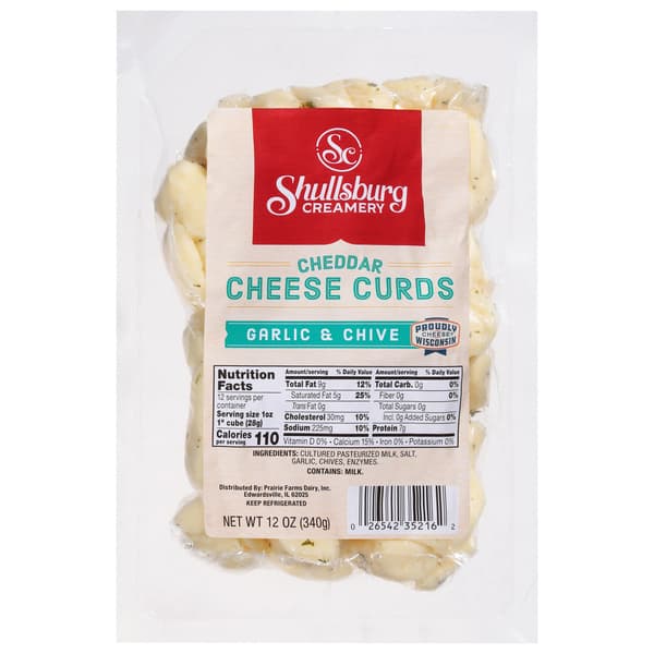 Shullsburg Creamery Garlic & Chive Cheddar Cheese Curds