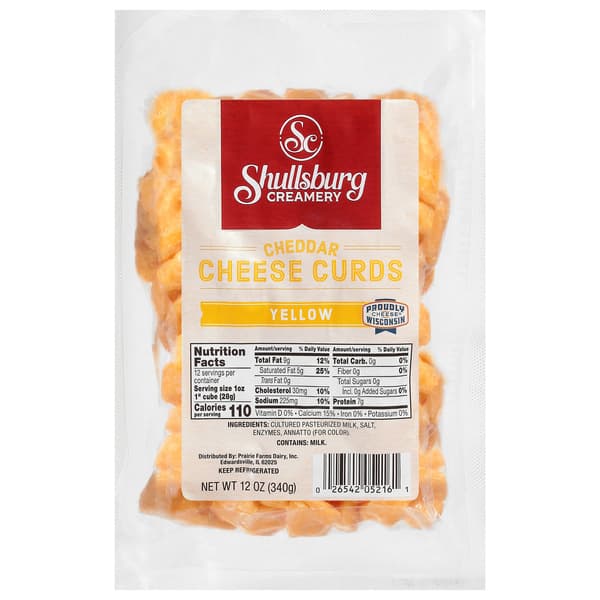 Shullsburg Creamery Yellow Cheddar Cheese Curds