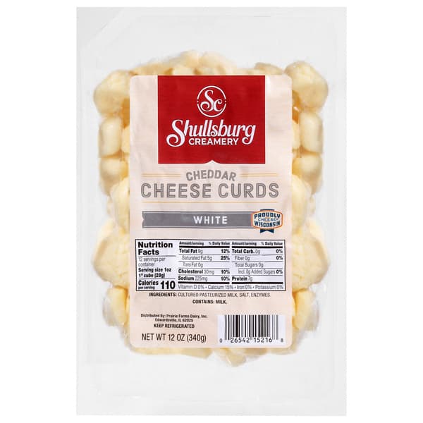 Shullsburg Creamery White Cheddar Cheese Curds