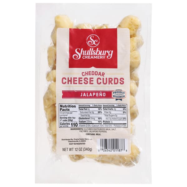 Shullsburg Creamery Jalapeno Pepper Cheddar Cheese Curds