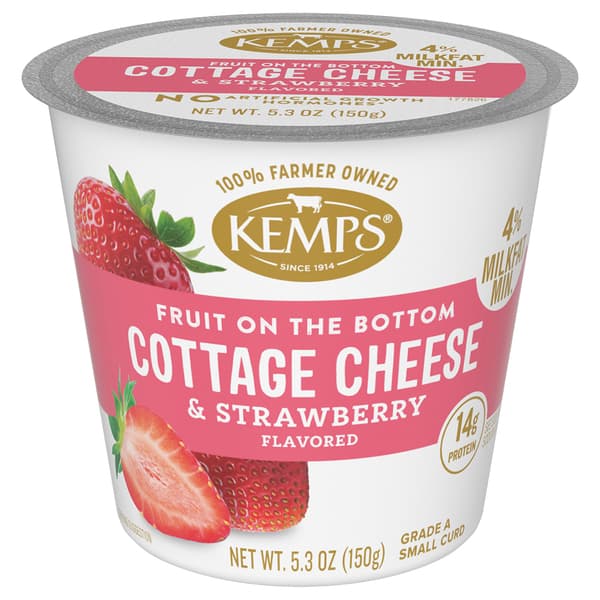 Kemps Cottage Cheese 4% Strawberry