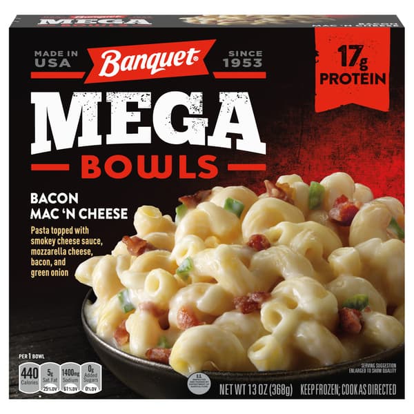Banquet Mega Bowls Bacon Mac 'N Cheese