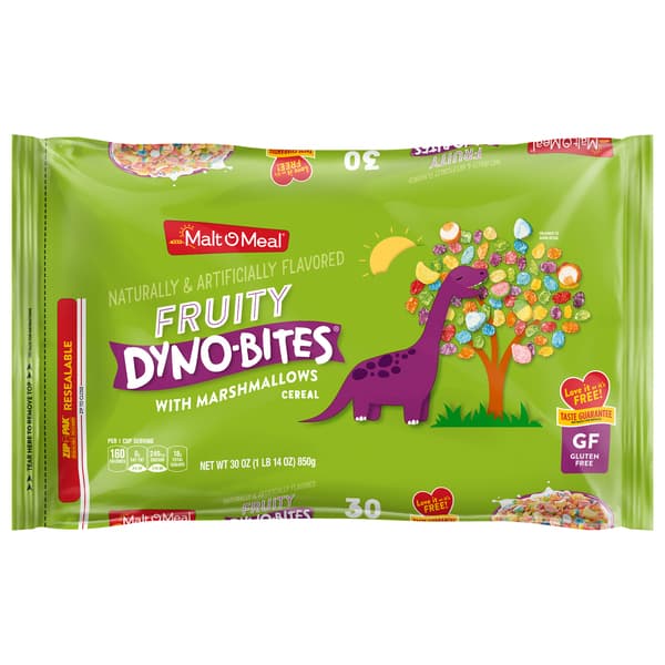 Malt-O-Meal Fruity Dino-Bites With Marshmallows Cereal