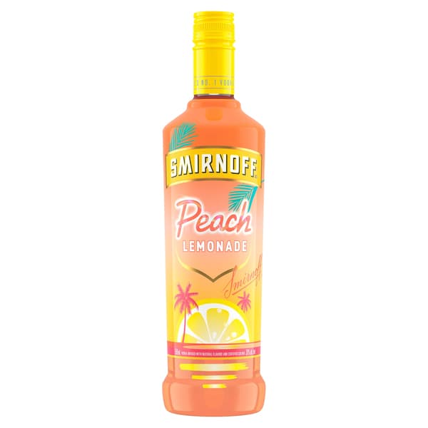 Smirnoff Peach Lemonade Vodka Infused With Natural Flavors