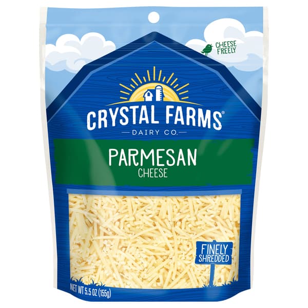 Crystal Farms Finely Shredded Parmesan