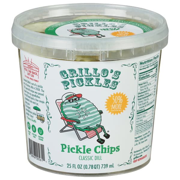 Grillo'S Pickles Dill Pickle Chips
