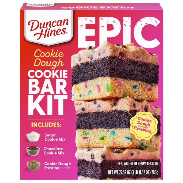 Duncan Hines Epic Cookie Dough Cookie Bar Kit