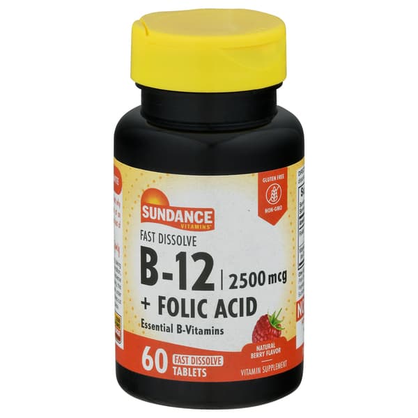Sundance B-12 2500Mcg + Folic Acid