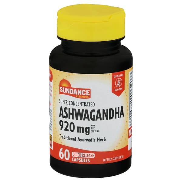 Sundance Vitamins Super Concentrated Ashwagandha Capsules