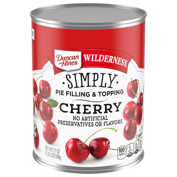 Duncan Hines Wilderness Simply Cherry Pie Filling & Topping