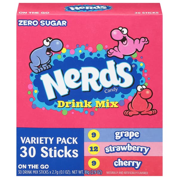 Nerds Zero Sugar Drink Mix On The Go Variety