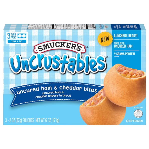 Smucker'S Uncrustables Uncured Ham & Cheddar Bites