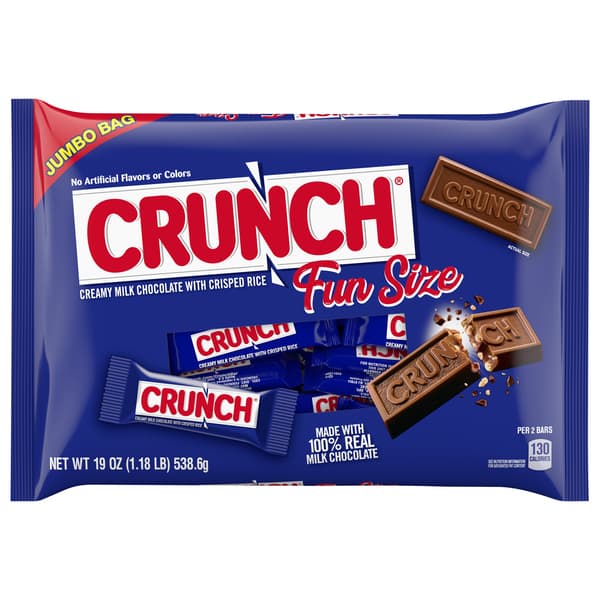 Crunch Fun Size Candy Bars Jumbo Bag