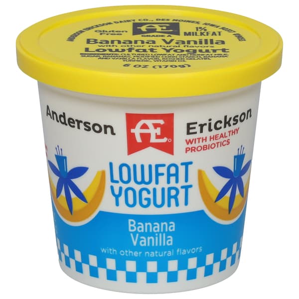 Ae Dairy Banana Vanilla Lowfat Yogurt