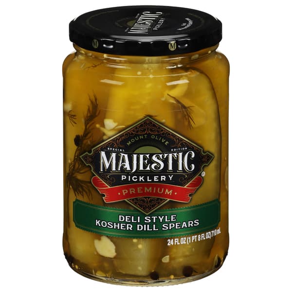 Majestic Picklery Deli Style Kosher Dill Spears
