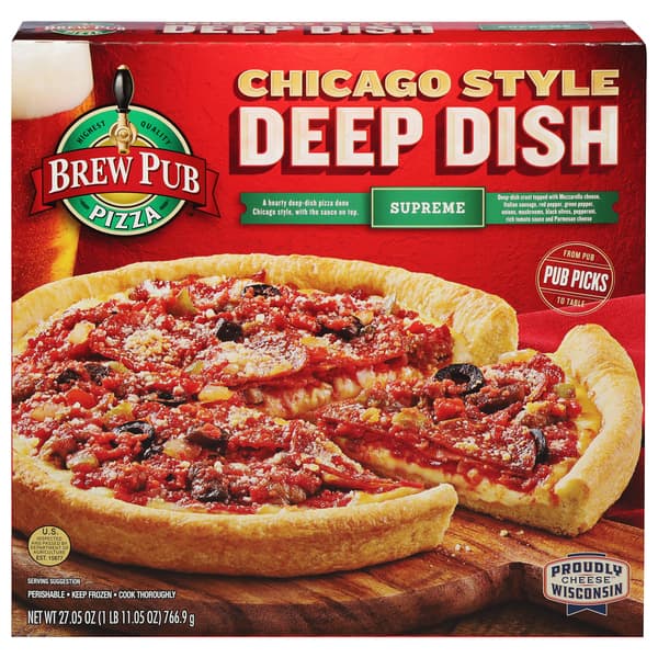 Brew Pub Chicago Style Deep Dish Supreme