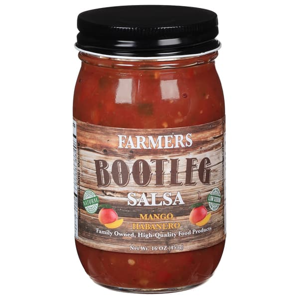 Farmers Bootleg Salsa Medium Mango Habanero