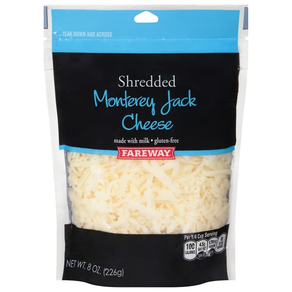 Fareway Shredded Monterey Jack Cheese