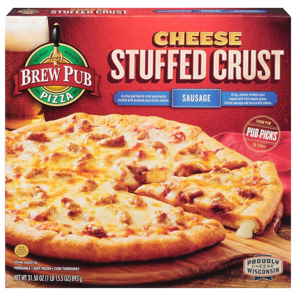 Brew Pub Stuffed Crust Sausage Pizza