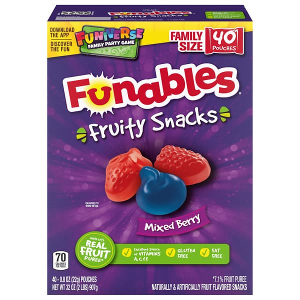Funables Mixed Berry Fruity Snacks