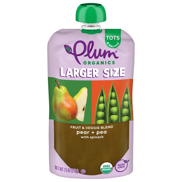 Plum Organics Tots & Beyond Pear Spinach + Pea