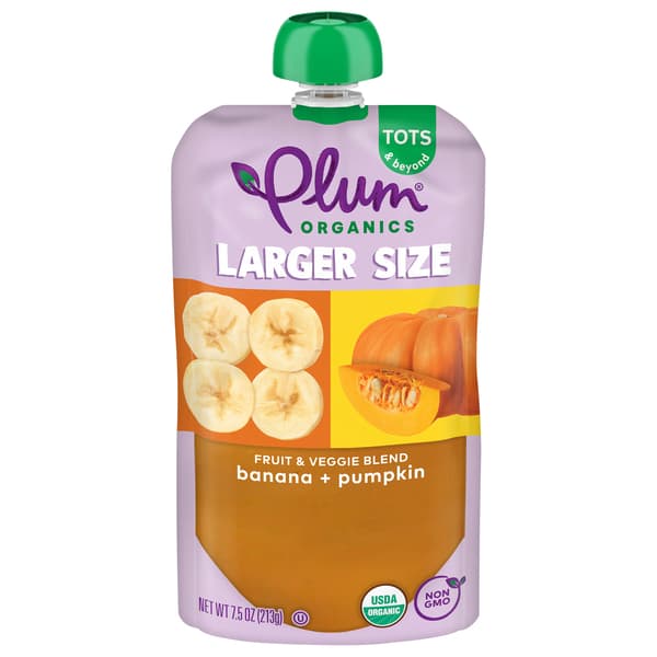 Plum Organics Tots & Beyond Banana + Pumpkin