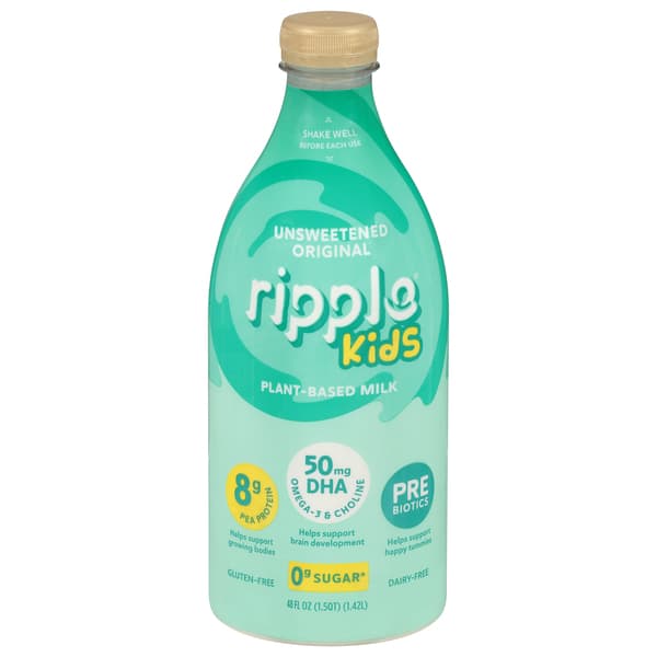 Ripple Kids Unsweetened Original Plant-Based Dairy-Free Milk