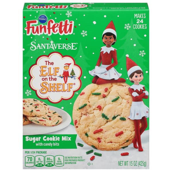 Pillsbury Funfetti Elf On The Shelf Sugar Cookie Mix