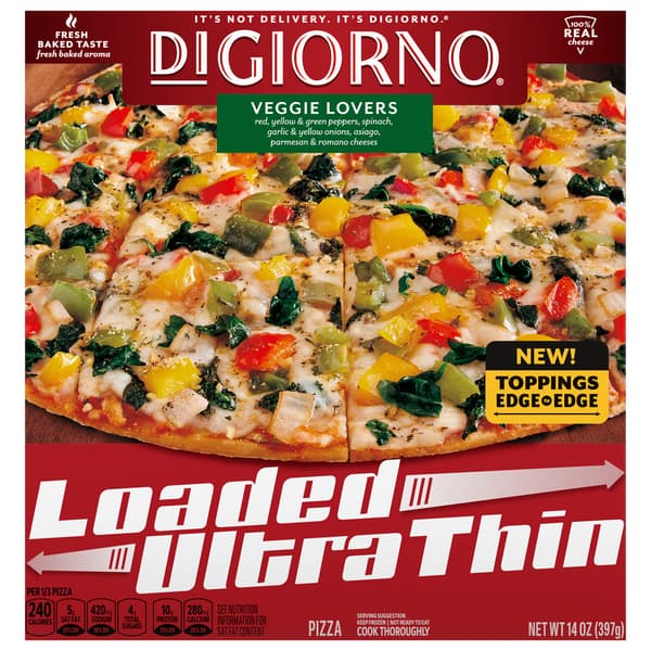 Digiorno Loaded Ultra Thin Veggie Lovers
