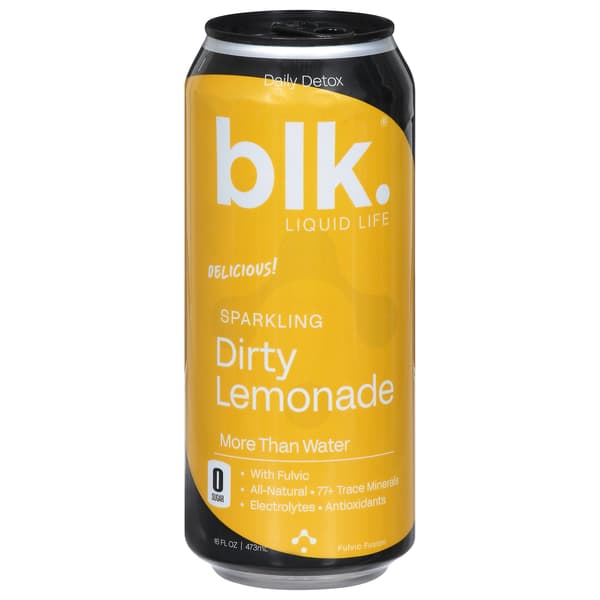 Blk. Sparkling Dirty Lemonade Water