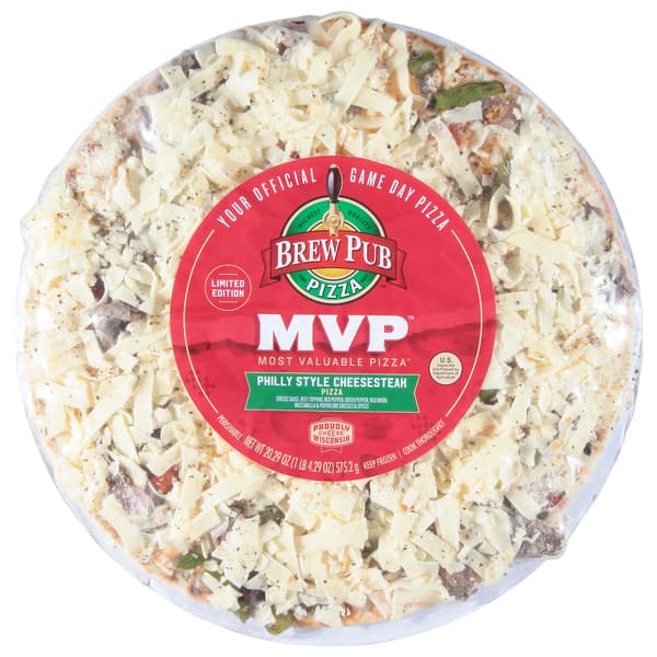 Brew Pub Mvp Most Valuable Pizza Philly Cheesesteak