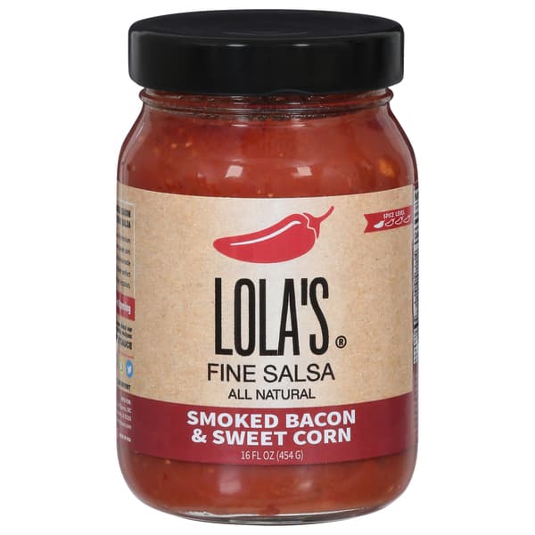Lolas Fine Hot Sauce Salsa Smkd Bacon &